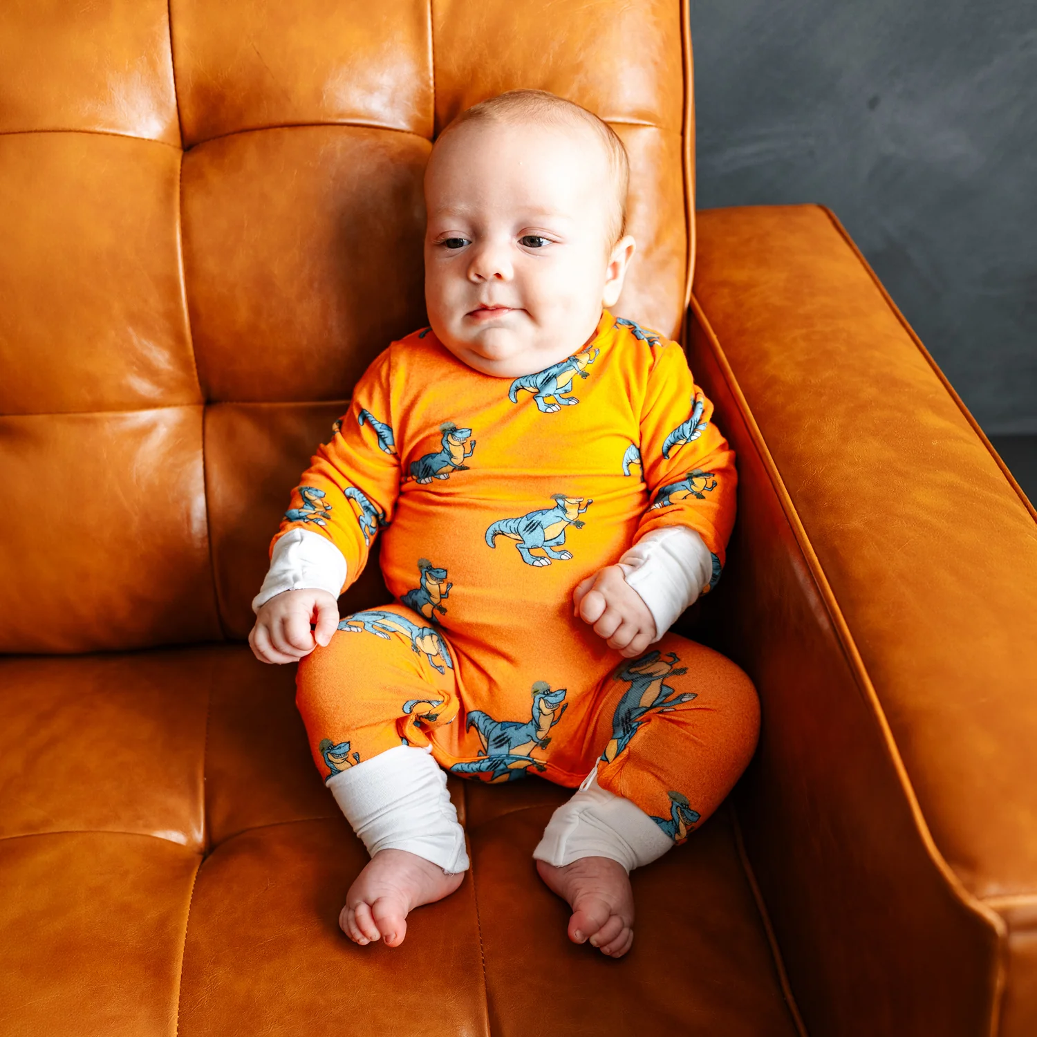 Dangerous Dino Infant Zippie Pajamas - Image 3
