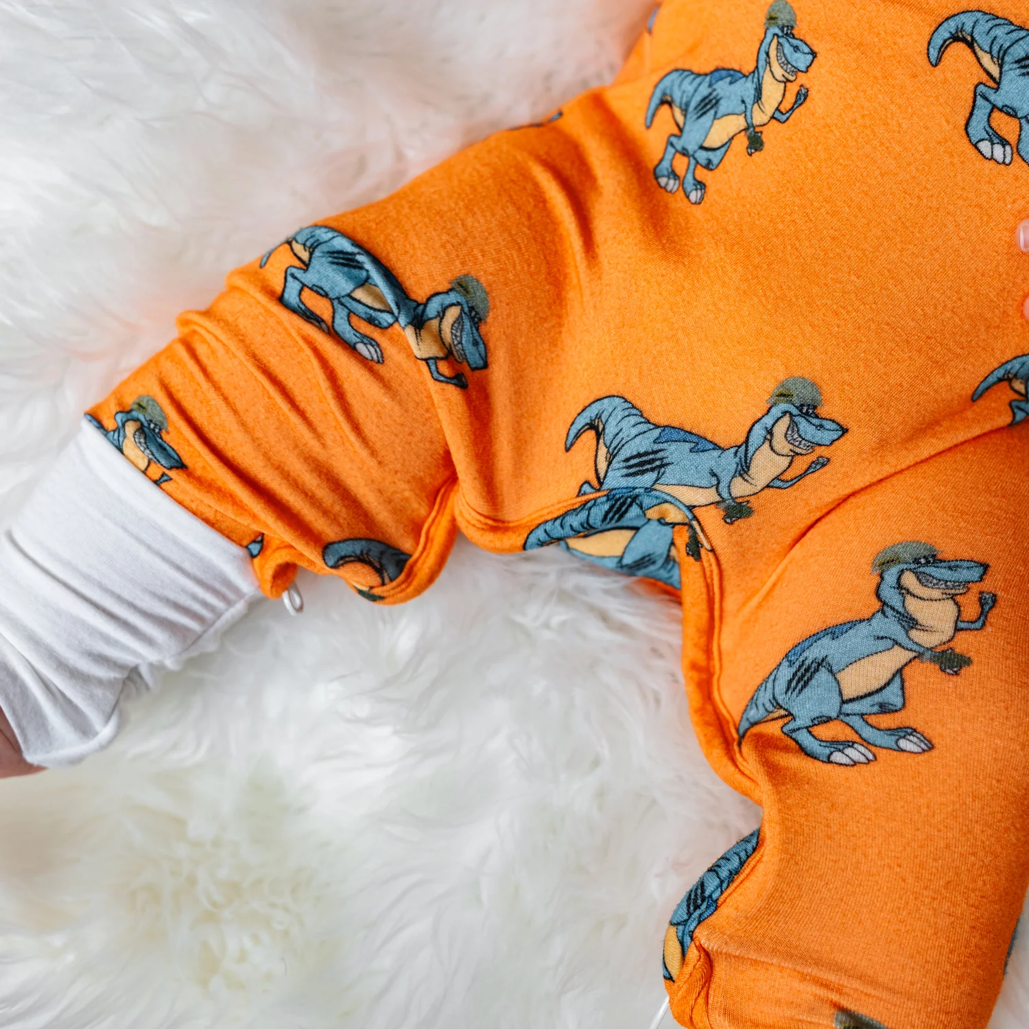 Dangerous Dino Infant Zippie Pajamas - Image 4