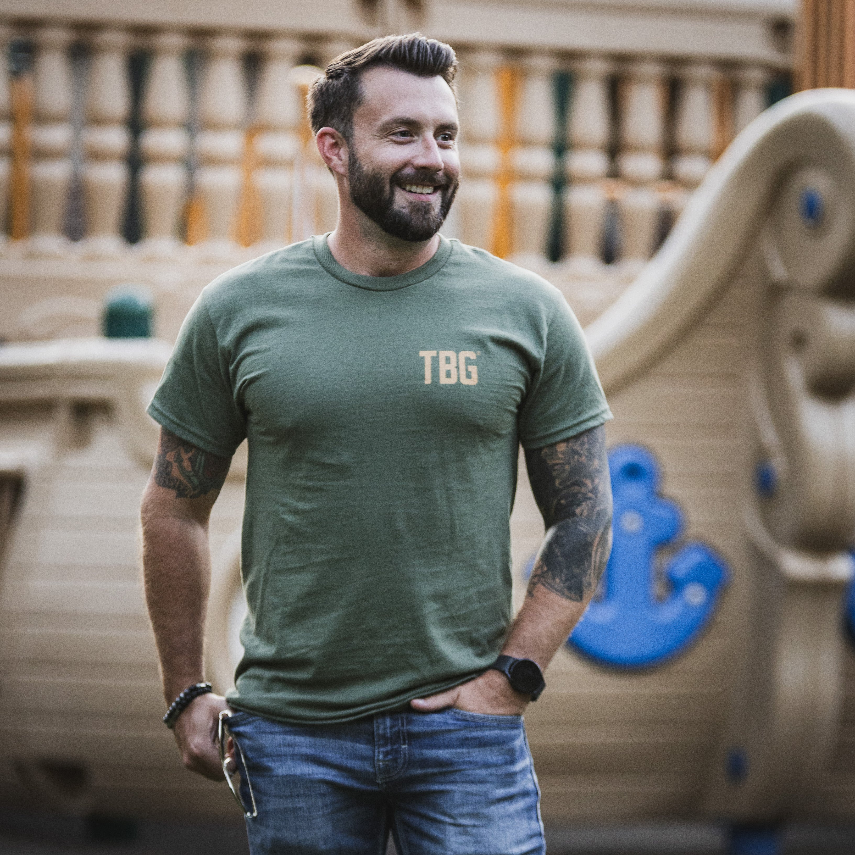 God, Guns & Diapers, OD Green - Image 2
